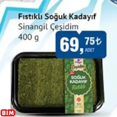SİNANGİL ÇEŞİDİM FISTIKLI SOĞUK KADAYIF SİNANGİL ÇEŞİDİM FISTIKLI SOĞUK KADAYIF
